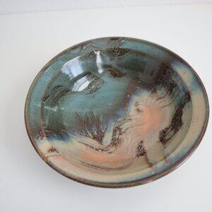 Studio Art Pottery Medium Bowl Signed Dewey